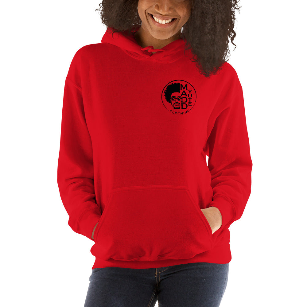 Red printed online hoodie